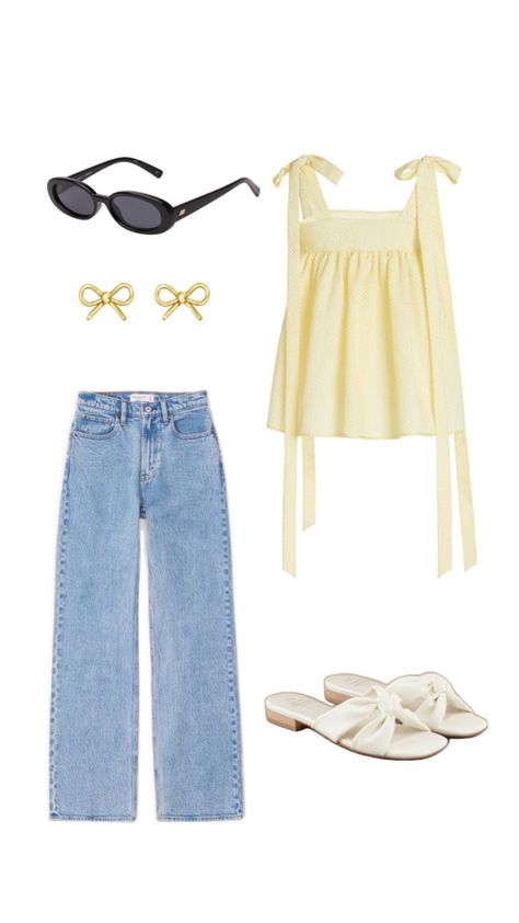 Jeans Claro, Outfit Layout, Mode Inspo, Cute Everyday Outfits, Summer Fashion Outfits, Wearing Clothes, Looks Style, Lookbook Outfits, Modest Outfits