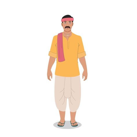 Village People Drawing, Village Man Cartoon Character, Indian Farmer Drawing, Farmer Cartoon Character, Farmer Character Design, Farmer Cartoon, Farmer Character, Cartoon Farmer, Farmer Photo