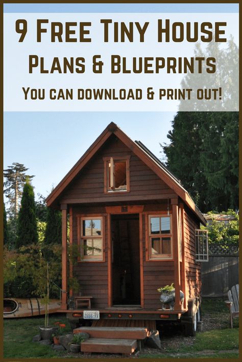 Tiny House Plans Free To Download & Print | 8 Tiny House Blueprints https://knowledgeweighsnothing.com/7-free-tiny-house-full-build-plans-to-download-print/ Average Apartment, Design Case Mici, Tiny House Plans Free, Buy A Tiny House, Diy Tiny House, Build A Playhouse, Tiny House Builders, Best Tiny House, Building A Tiny House