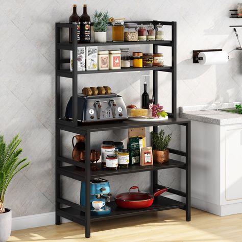 Kitchen Utility Cart, Microwave Cart, Baker's Rack, Microwave Stand, Spice Rack Organiser, Kitchen Storage Shelves, Bakers Rack, Freestanding Kitchen, Utility Storage