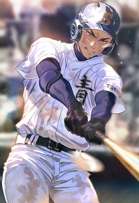 Baseball Drawings, Miyuki Kazuya, Ace Of Diamonds, 판타지 아트, Sports Anime, 영감을 주는 캐릭터, Art Reference Poses, Anime Style, Cool Drawings