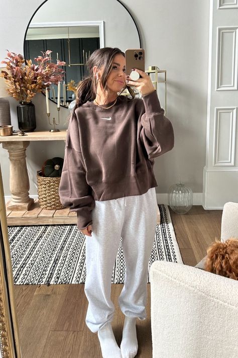 Oversized Crewneck Sweatshirt in … curated on LTK Sweater And Sweatpants Outfits, Sweat Set Outfit, Oversized Crewneck Outfit, Wide Leg Sweatpants Outfit, Crewneck Outfits, Sweat Set Outfits, Oversized Sweatshirt Outfit, Cozy Sweatpants Outfits, Crewneck Outfit