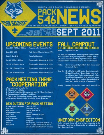 Cub Scout Recruitment Table, Cub Scout Recruiting Ideas, Scout Fundraising Ideas, Cub Scout Skits, Cub Scout Popcorn, Arrow Of Light Ceremony, Scouts Activities, Cub Scout Games, September Newsletter