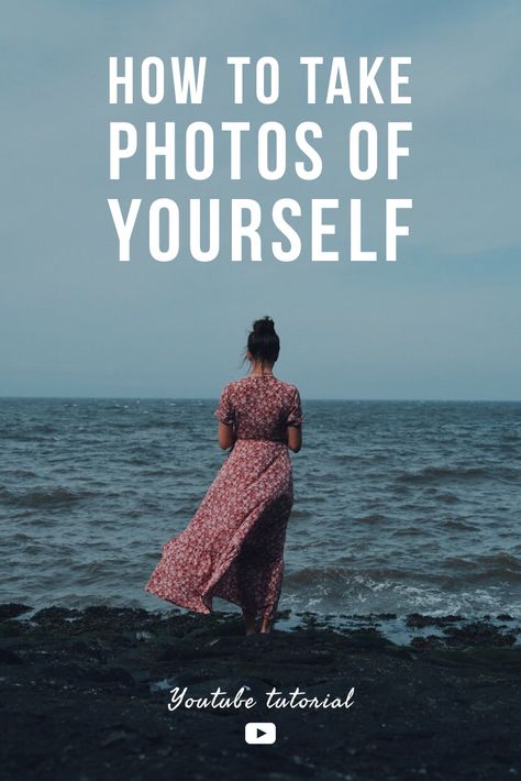 How To Self Portrait Photography, How To Take A Photo Of Yourself, How To Self Portrait, Iphone Self Portrait Ideas, Self Portrait Photography Iphone, How To Take Self Portraits, Photos You Can Take Yourself, How To Take Self Portraits With Phone, Beach Self Portrait