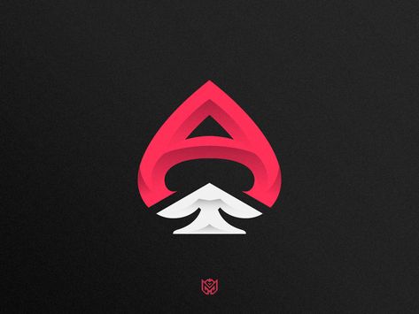 Ace of Spades // MLGACE by DeMarco Hill Ace Of Spades Logo Design, Ace Of Spades Design, Games Icon, Ace Logo, Ace Tattoo, Lady Logo, Gfx Design, Spade Logo, Bee Inspired