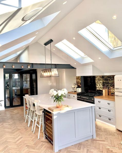 10 extension ideas for a semi-detached house | Fifi McGee | Interiors + Renovation Blog Neptune Kitchen, House Extension Plans, House Extension Design, Kitchen Dining Living, Interior Renovation, Kitchen Extension, Basement Decor, Chic Living, Bespoke Kitchens