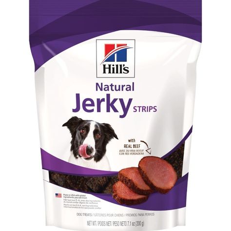 Hill's Natural Jerky Strips with Real Beef Dog Treats Healthy Dog Snacks, Beef Dog Treats, Crunchy Snack, Natural Dog Treats, Animal Nutrition, Beef Jerky, Dog Snacks, Dry Dog Food, Healthy Dogs