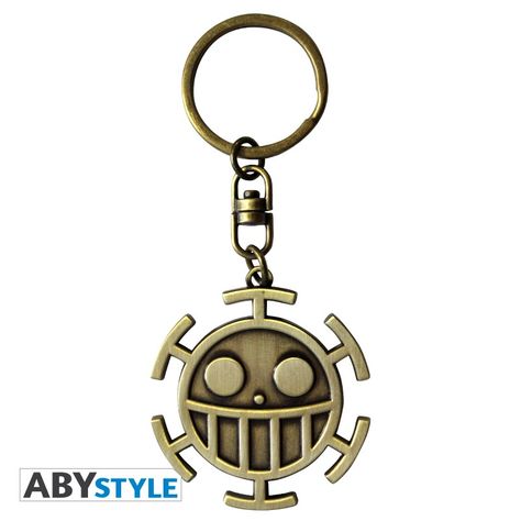 Trafalgar Law Jolly Roger One Piece Metal Keychain Heart Pirates, Manga Gift, Alternative Gifts, 3d Heart, Custom Fans, Trafalgar Law, Original Gifts, Metal Keychain, One Piece Anime