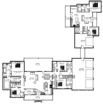 Attached Mother In Law Suite, Two House Connected, Mother In Law Suite, Mother In Law Apartment, Mother In Law Cottage, Multigenerational House Plans, Multigenerational House, Inlaw Suite, Guest House Plans