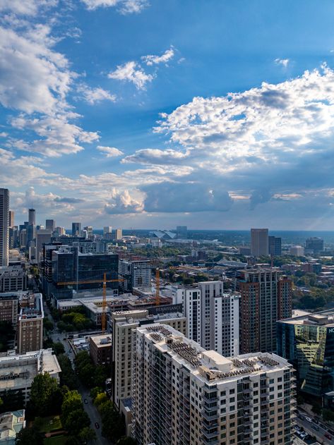 Midtown Atlanta from above: stunning skyline, vibrant streets, and Southern charm in every frame. A must-see for aerial photography lovers! #midtownatl #atlviews #droneatl #cityscapephotography #exploremidtown Midtown Atlanta, Atlanta Skyline, Cityscape Photography, Southern Charm, Aerial Photography, Photography Lovers, Lifestyle Photography, Skyscraper, Atlanta