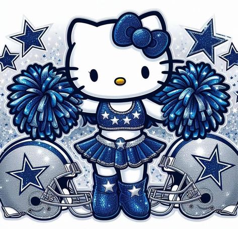 Hello Kitty Dallas Cowboys, Mario Christmas Wallpaper, Stitch Hello Kitty, Dallas Cowboys Pics, Iphone Background Pattern, Football Cowboys, Dallas Cowboys Quotes, Soccer Theme Parties, Cowboy Football