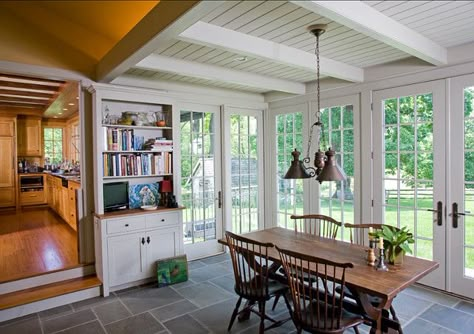 Eating area #EatingArea <Eating Area> Farmhouse Sunroom Ideas, Sunroom Dining Room, Farmhouse Sunroom, Sunroom Remodel, Sunroom Decor, Sunroom Dining, Sunroom Furniture, Sunroom Addition, Best Farmhouse