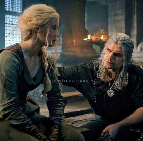 Ciri And Geralt, The Witcher Movie, Geralt And Ciri, Freya Allan, Witcher Series, Witcher Geralt, Photo Manga, Netflix Film, The Witcher Geralt