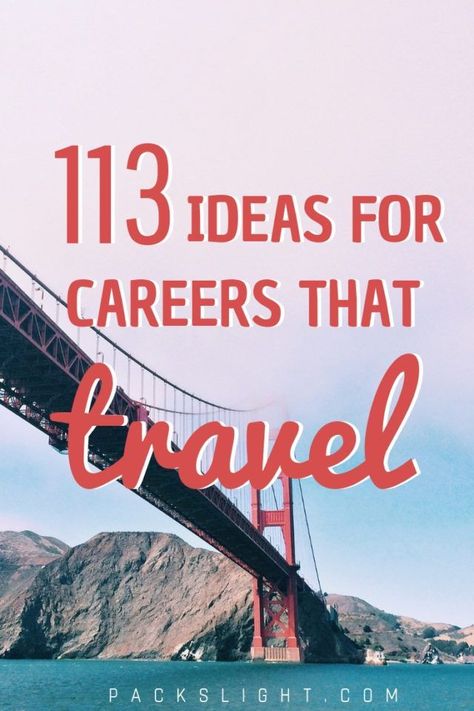 Interested in a job with freedom and flexibility but that pays enough to help pay off those student loans? Get inspiration from this list of 113+ jobs travel internationally. #jobsthattravel #internationaljobs #traveljobs #flightattendant Travel Careers, International Jobs, Travel Crafts, Travel Jobs, Future Jobs, Expat Life, Business Loans, Life Pictures, Student Loans