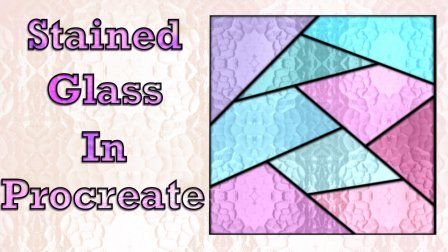 Stained Glass Procreate, How To Color Glass Digital Art, Digital Art Glass Tutorial, How To Draw Shattered Glass Digital, How To Paint Glass Digital Art, Stained Glass Effect Procreate, Hand Lettering Drawing, Graphics Design Ideas, Free Brush