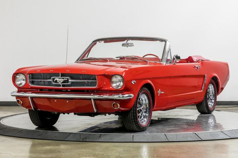 1965 Mustang Convertible, Volkswagen Beetle Cabriolet, 1965 Ford Mustang Convertible, Classic Trucks Vintage, Red Mustang, Studebaker Trucks, 65 Mustang, 1965 Ford Mustang, 1965 Mustang