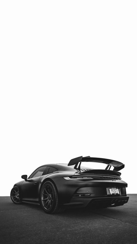 Porsche black car minimal bw wallpaper Porsche Black And White, Porsche Iphone Wallpaper, Porsche Aesthetic, Black Car Wallpaper, Most Luxurious Car, Car Iphone Wallpaper, Black Porsche, Wallpaper Luxury, Fast Sports Cars