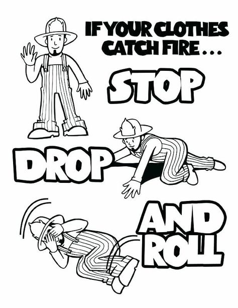 Safety Coloring Pages, Fire Safety Free, Fire Safety For Kids, Safety Pictures, Fire Safety Preschool, Fire Safety Week, Fire Prevention Week, Summer Safety, Safety Week