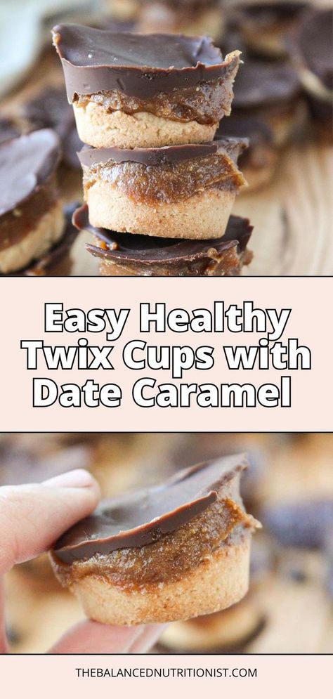 Try this homemade healthy Twix bar cup for a tasty treat! This homemade Twix bar recipe is one of the best healthy candy recipes out there. This Twix recipe features Twix bites that are perfect as nutritious desserts. Enjoy healthy desserts with the best Twix that offers a healthier version of your favorite candy. Homemade Twix Bars Recipe, Twix Recipe, Healthy Candy Recipes, Twix Bites, Homemade Twix Bars, Healthy Baking Desserts, Nutritious Desserts, Date Caramel, Desserts With Few Ingredients