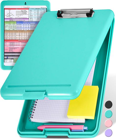 Tribe RN Nursing Clipboard with Storage - Medical Clipboard Nursing Essentials for Nurses and Nursing Students School Supplies with Quick Access Reference Guide Clipboard With Storage, Nurse Clipboard, Nurse Tools, Nursing Essentials, Clipboard Storage, Nursing School Essential, College School Supplies, Cool School Supplies, School Accessories