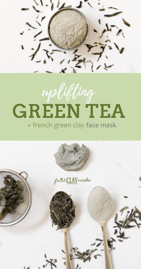 Face Mask Acne, Facial Diy, Tea Face Mask, Green Tea Face Mask, Par Tea, Mask Acne, Green Tea Face, Homemade Shampoo, French Green Clay