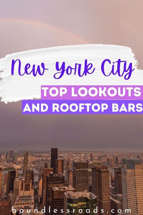 If you love rooftop bars with an amazing view of the city like I do, then you will love this list of lookouts and bars that you need to try on your trip. Your New York City excursion won't be complete without these beautiful photo-worthy places! Rooftop Bars Nyc, Solo Traveling, Party In The Usa, Solo Travel Tips, Packing Essentials, Rooftop Bars, Bustling City, Unique Travel, Us Destinations