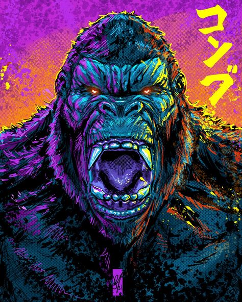 Godzilla X Kong, Godzilla Vs Kong, Godzilla Vs, King Kong, Godzilla, On Twitter, Twitter, Art