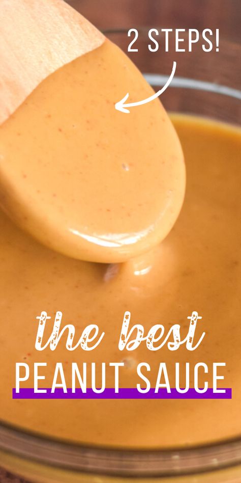 Spring Roll Peanut Sauce, Best Peanut Sauce, Spring Roll Sauce, Easy Peanut Sauce, Easy Dipping Sauce, Peanut Dipping Sauce, Healthy Asian Recipes, Peanut Sauce Recipe, Asian Recipe