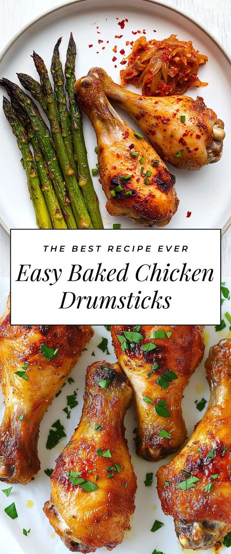 Image for Easy Baked Chicken Drumsticks Broiled Chicken Legs In The Oven, How To Cook Chicken Drumsticks, Oven Drumsticks Recipes, Baked Drumstick Recipe, Easy Drumstick Chicken Recipes, Oven Drumsticks, Baked Drumsticks Oven, Baked Chicken Drumsticks Oven, Drumstick Chicken Recipes Oven