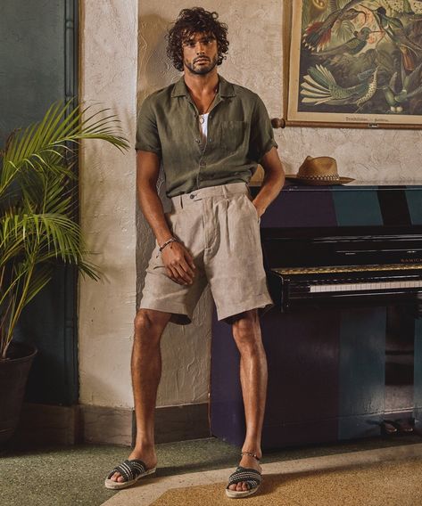 Timeless Fashion Casual, Hm Outfits, Marlon Teixeira, 90s Fashion Men, Todd Snyder, Male Fashion Trends, Linen Short, Men Fashion Casual Outfits, Linen Shop