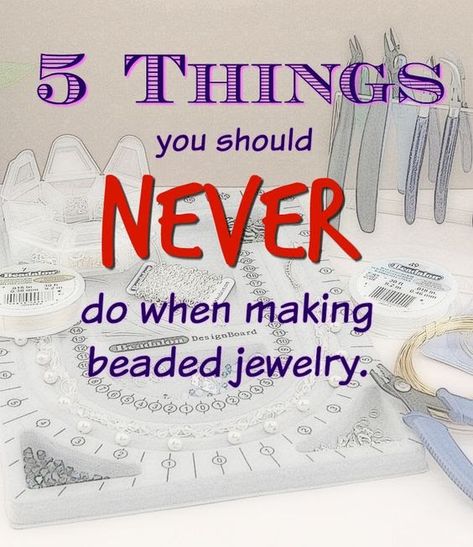 5 Things you should NEVER do when making jewelry! Making Beaded Jewelry, Diy Jewelry Making Tutorials, Jewelry Making Business, Jewelry Drawer, Jewerly Making, Types Of Jewelry, Beaded Beads, Jewelry Tips, Drawer Organizer