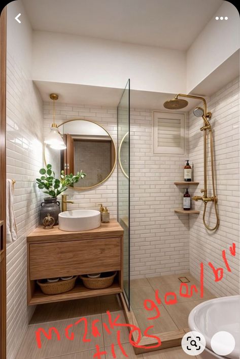 Small Ensuite Bathroom, تصميم دورة مياه, Small Ensuite, Small Bathroom Layout, Beautiful Bathroom Designs, Small Bathroom Organization, Gorgeous Bathroom, Small Bathroom Storage, Basement Bathroom