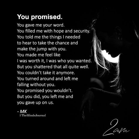 Promise Quotes, Betrayal Quotes, Quotes Deep Feelings, You Promised, Breakup Quotes, Heart Quotes, Deep Thought Quotes, Real Quotes, Relatable Quotes