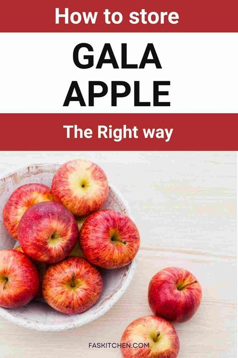 A Pinterest pin showcasing a variety of Gala apples with informative text. The image provides insights into the nutritional benefits, versatile uses, and tips on buying and storing Gala apples. Perfect for anyone looking to explore the world of healthy eating with these crisp and flavorful fruits. #GalaApples #AppleGuide #HealthyLiving Golden Delicious Apple, Storing Fruit, Root Veggies, Gala Apples, Eco Friendly Kitchen, Apple A, Nutrition Health, Leafy Greens, Fresh Produce