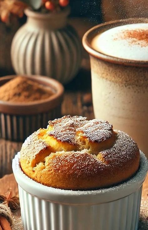 Pumpkin Soufflé – Fall’s Cozy Delight Pumpkin Pie Souffle, Dessert Souffle Recipes, Pumpkin Souffle Recipe, Easy Souffle Recipes, Pumpkin Souffle Easy, Souffle Dessert, Souffle Recipes Easy, Carrot Souffle, Pumpkin Mouse