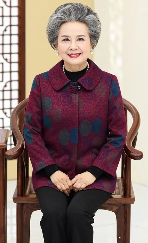 Lapel Collar Geometry Embroidery Woolen Tang Suit Traditional Chinese – IDREAMMART Lapel Collar Pattern, Geometry Embroidery, Chinese Jacket, Suit Traditional, 70 Year Old Women, Chinese Shirt, Tang Suit, Burgundy And Gold, Collar Pattern