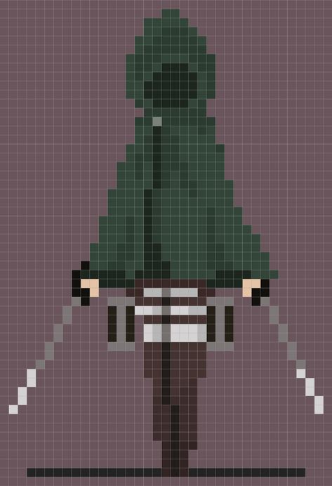 Minecraft Anime Pixel Art, Anime Pixel Art Grid Easy, Attack On Titan Pixel Art, Pixelart Minecraft, Art Avatar, Kare Kare, Piskel Art, Art Perle, Easy Pixel Art