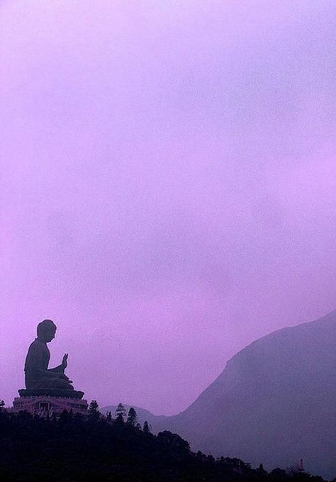 pinterest: @connellmikayla Buda Wallpaper, Lantau Island, Meditation Scripts, Buddhist Meditation, Passport Stamps, Om Shanti Om, Purple Tones, Breathtaking Places, Radiant Orchid