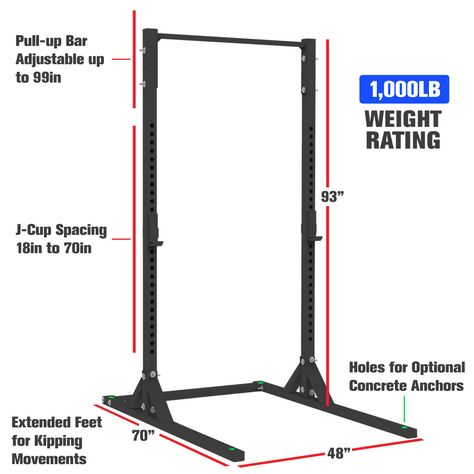 Pull Up Bar Design, Dumbell Rack, Backyard Workout, Gym Squat Rack, Gym Rack, Dream Fitness, Small Home Gym Ideas, Diy Gym Equipment, Home Gym Setup