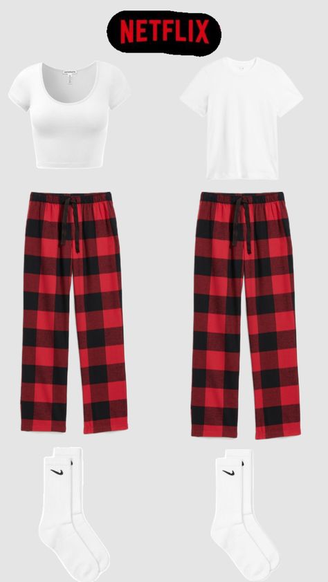 Matching Pyjamas, Couples Matching, Red And Black, Christmas, Red, Black