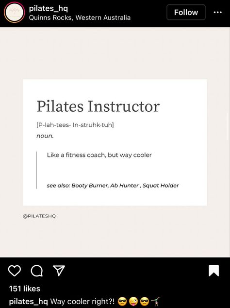 Pilates Instagram, Description Ideas, Pilates Quotes, Pilates Instructor, Fitness Coach, Instagram Captions, Social Media Tips, Pilates, Cards Against Humanity