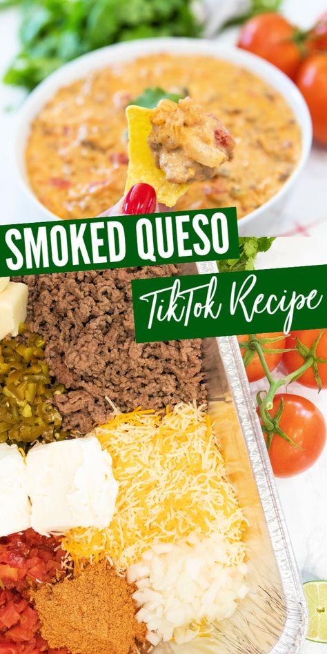 Loaded Queso Dip, Loaded Queso, Chili Con Queso Dip, Cheesy Queso Dip, Homemade Cheese Dip, Recipes With Velveeta Cheese, Smoked Queso, Dip Party, Progressive Dinner