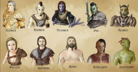 Picture taken from https://aminoapps.com/c/tesamino/page/blog/the-races-of-the-elder-scrolls-and-their-inspirations-pt-1/2vr5_vlYTNurgNnrYqBkZ7bgYE8r5Gd73ZV Skyrim Wood Elf, Wood Elf Names, Mythical Races, Elder Scrolls Races, Skyrim Races, Elder Scrolls Funny, Skyrim Special Edition Mods, Elder Scrolls Art, September 28th