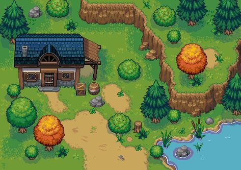 Pixel Rpg Games, Top Down Game, Indie Game Art, Pixel Art Background, Pixel Art Tutorial, Looking For Work, Cool Pixel Art, Pixel Art Games, Pixel Art Design