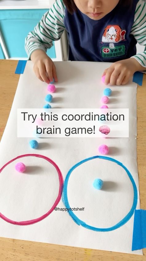 Instagram Visual Motor Activities For Preschoolers, Fine Motorics Activities, Visual Activities For Kids, Bilateral Activities For Kids, Brain Training Exercises, Brain Game, Pre Writing Activities Preschool, Eye Hand Coordination Activities Kids, Brain Games For Kids