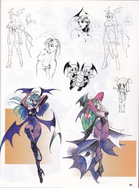 Morrigan Aensland, Design Sheet, Capcom Art, Street Fighter Art, Character Sketches, Game Character Design, Character Design Animation, Cyberpunk Art, Illustration Character Design