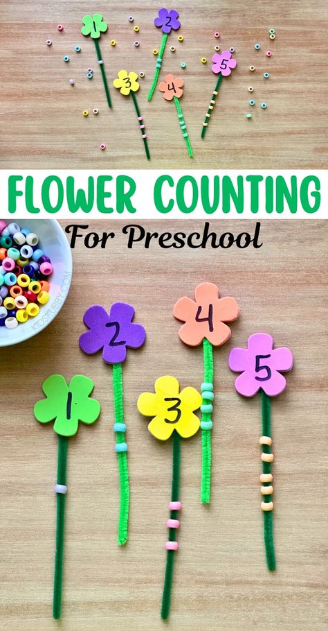 Spring Theme Lesson Plans Preschool, Spring Small Group Activities For Preschoolers, Plant Themed Activities For Preschool, Gardening Lesson Plans For Toddlers, Flower Counting Activities Preschool, Math Flower Activities Preschool, Number Games Preschool Circle Time, Flower Theme For Preschool, Flowers Lesson Plans Toddlers