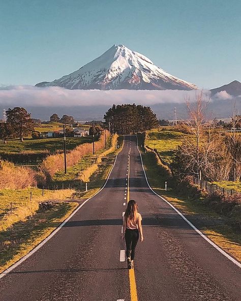 Amazing view ✨  Mount Taranaki, New Zealand.  📷 @wanderluster_tran #nature #mountain #travel  #landscape #sky #hiking  #photography #adventure  #outdoor #clouds #sun  #road #instagood #summer  #view #wanderlust #bhfyp Mount Taranaki, Taranaki New Zealand, Mt Taranaki, Get Paid To Travel, Paid To Travel, Wild Camp, Destination Voyage, Adventure Is Out There, Travel Activities