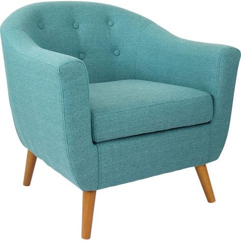 Teal Chair, Mid Century Accent Chair, Mid Century Modern Accent Chairs, Teal Accent Chair, Single Seater, Fabric Accent Chair, Upholstered Accent Chairs, Value City Furniture, Mid Century Modern Chair