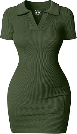 Active Dress, Cutout Crop Top, Johnny Collar, Perfect Curves, Vacation Club, Dress Slim, Club Night, Ribbed Dress, Matcha Green